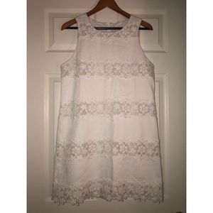 White J Crew shift dress